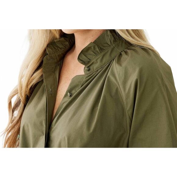 NEW CARYN LAWN celia sparkle mini dress in olive - Picture 2 of 2